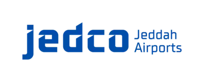 Jeddah Airports Company JedCo official logo with blue typography graphic.