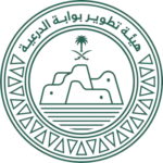 Diriyah Gate Development Authority DGDA official logo in green outline design.