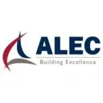 ALEC Building Excellence official corporate logo with red and blue sail icon.