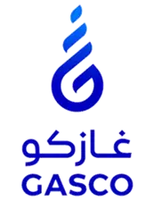 GASCO National Gas and Industrialization Company official blue logo.