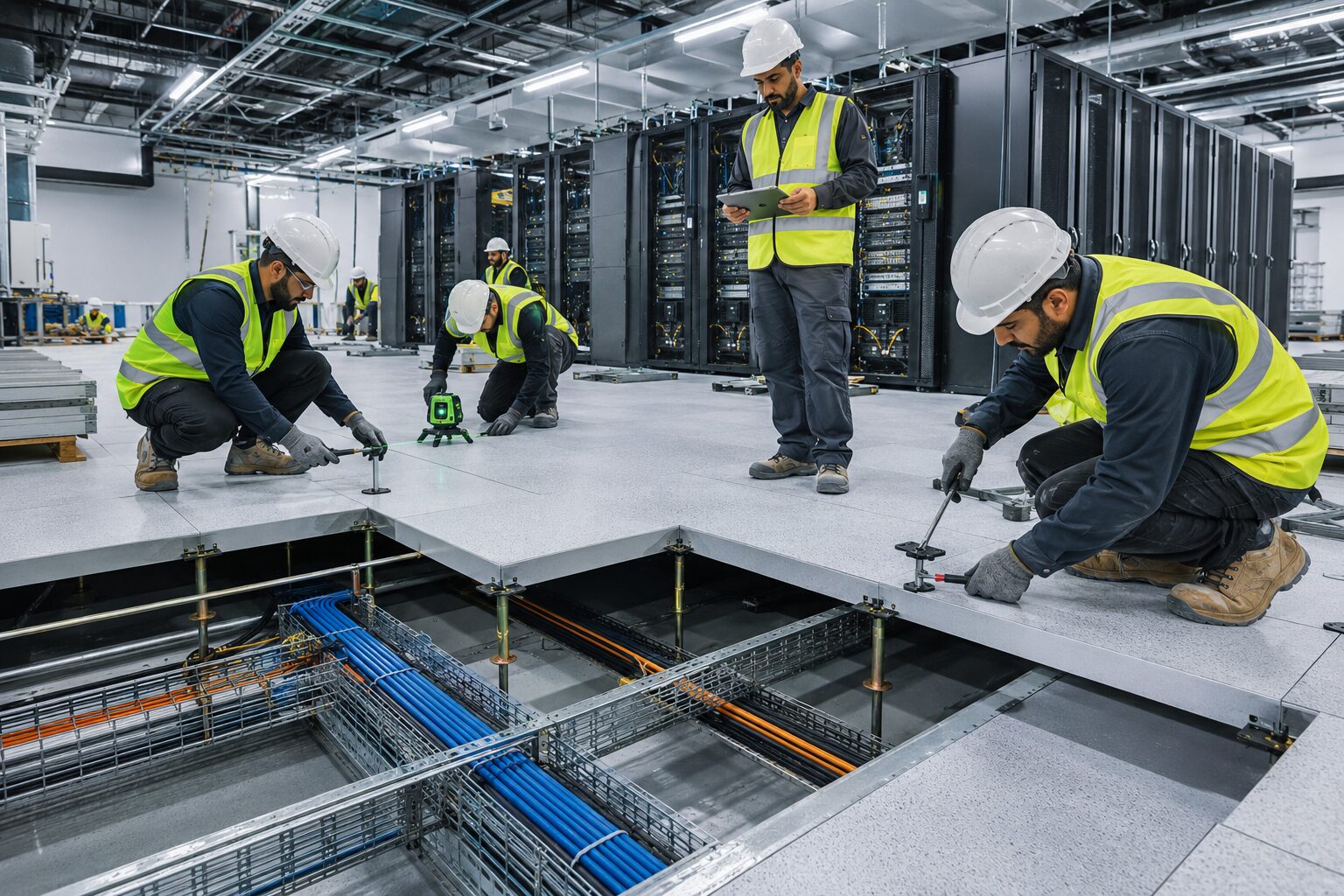 Raised Access Flooring Installation