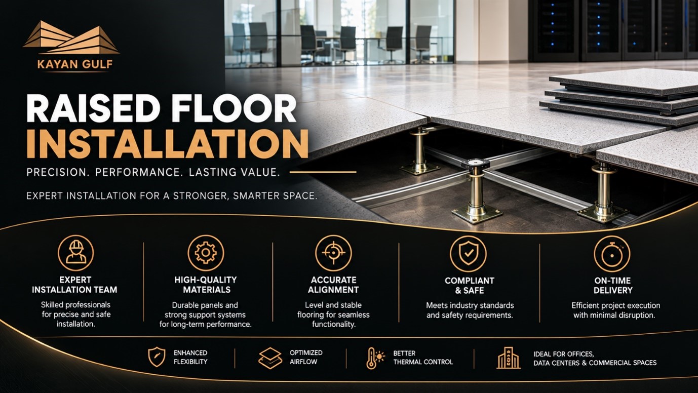 raised floor installation in Saudi Arabia
